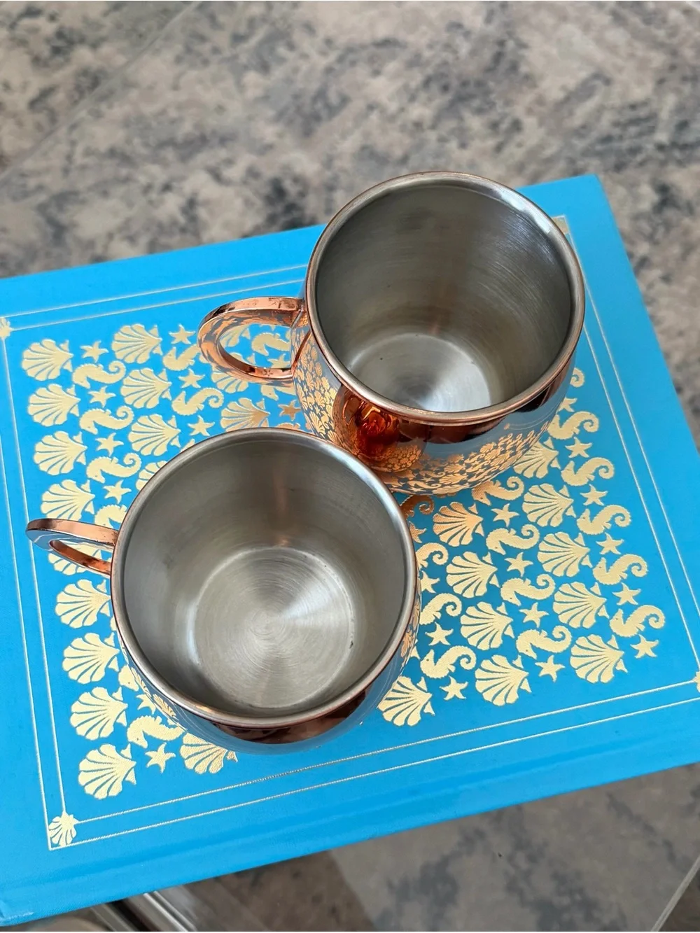 Threshold Stainless Steel Copper-Finish Moscow Mule Mugs | Set of 2